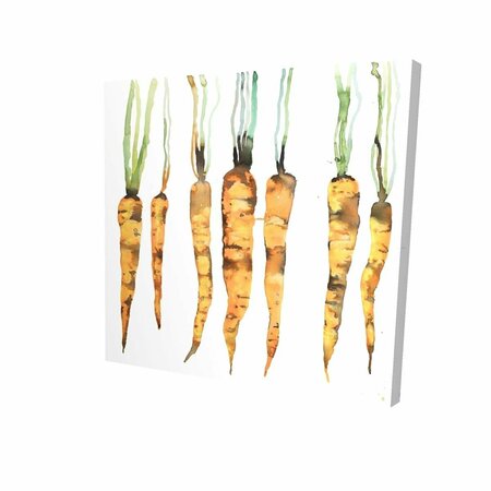 BEGIN HOME DECOR 32 x 32 in. Freshly Picked Carrots-Print on Canvas 2080-3232-GA107